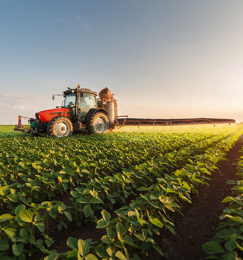 Tractor in Field